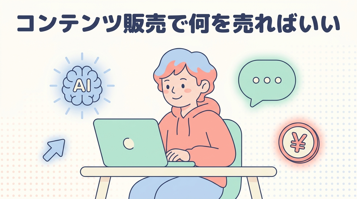 コンテンツ販売で何を売ればいい