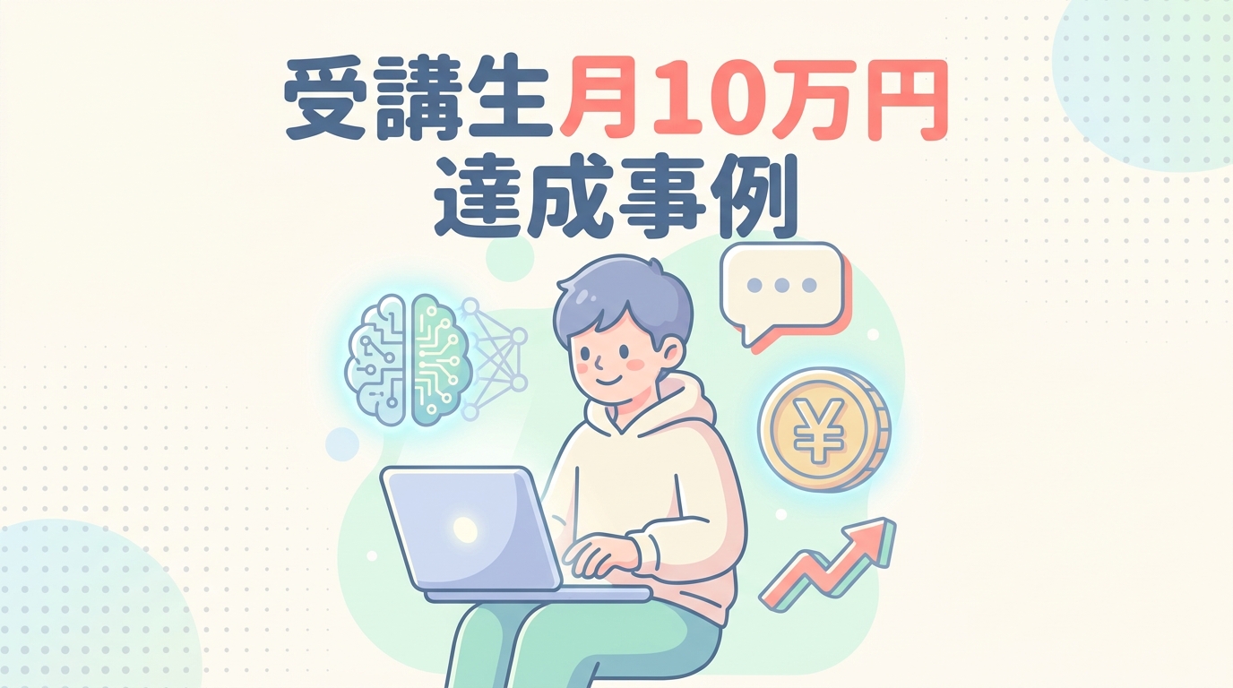 受講生月10万円達成事例