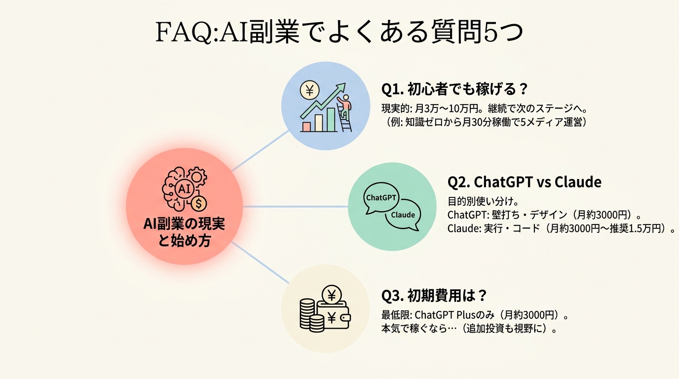 FAQ:AI副業でよくある質問5つ