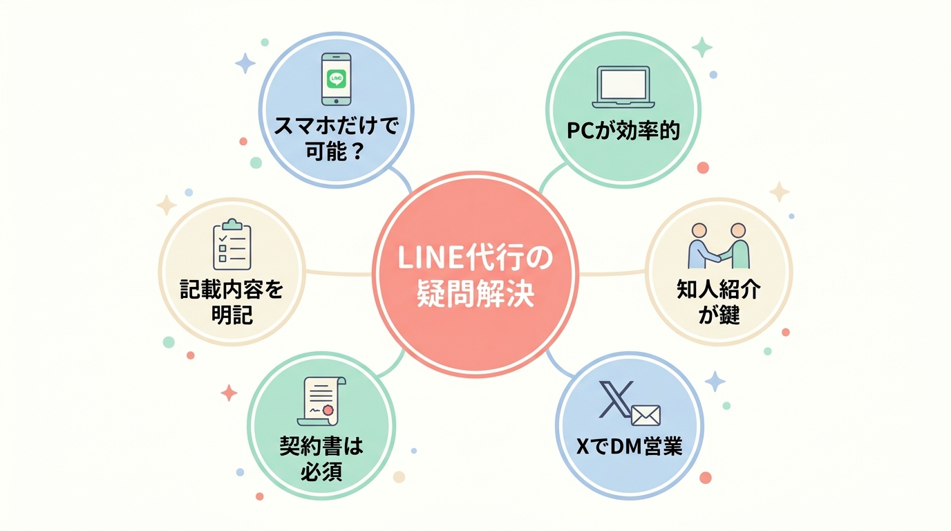 LINE運用代行のよくある質問（FAQ）