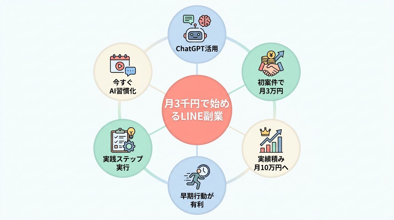 まとめ: LINE運用代行は月3,000円で始められる現実的な副業