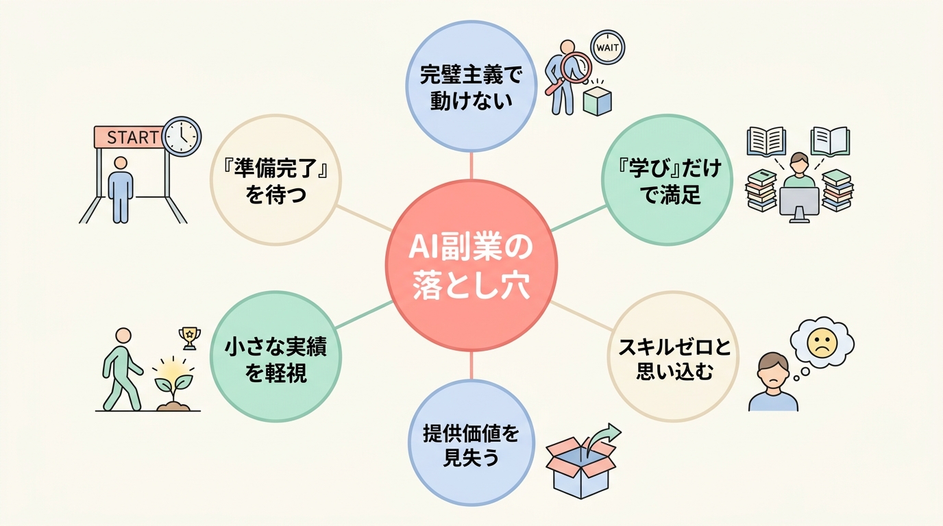 AI副業に向いていない人の特徴5つ