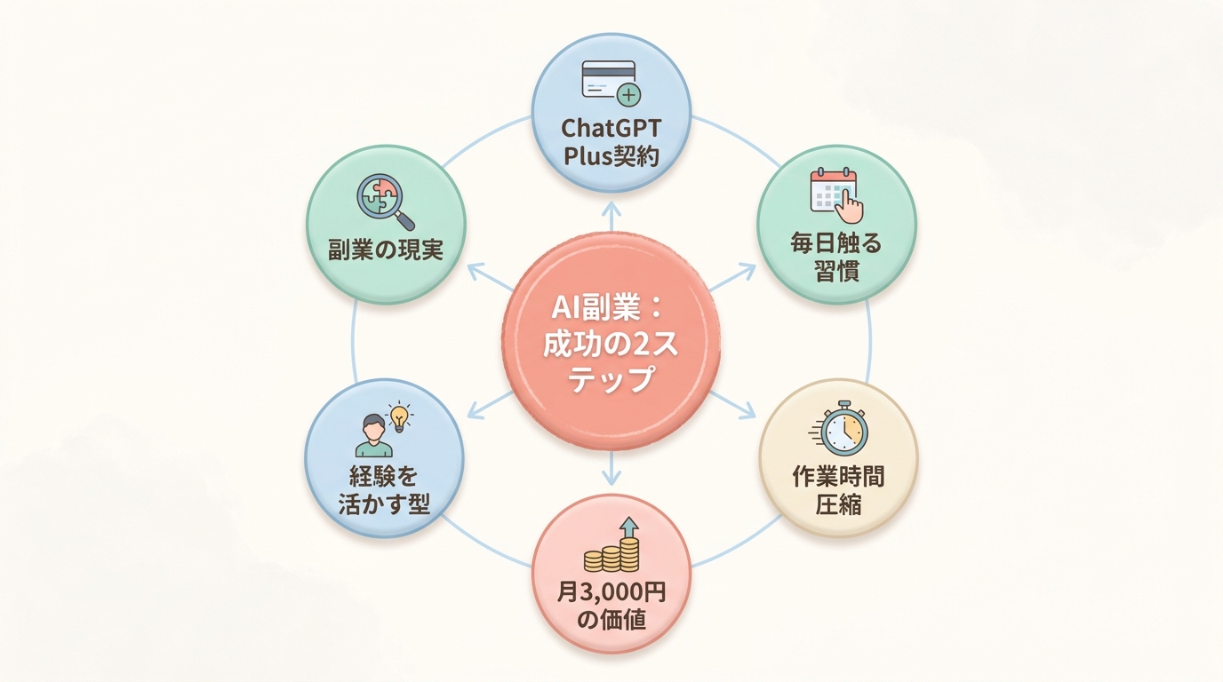 AI副業の始め方【向いている人がやっている2ステップ】