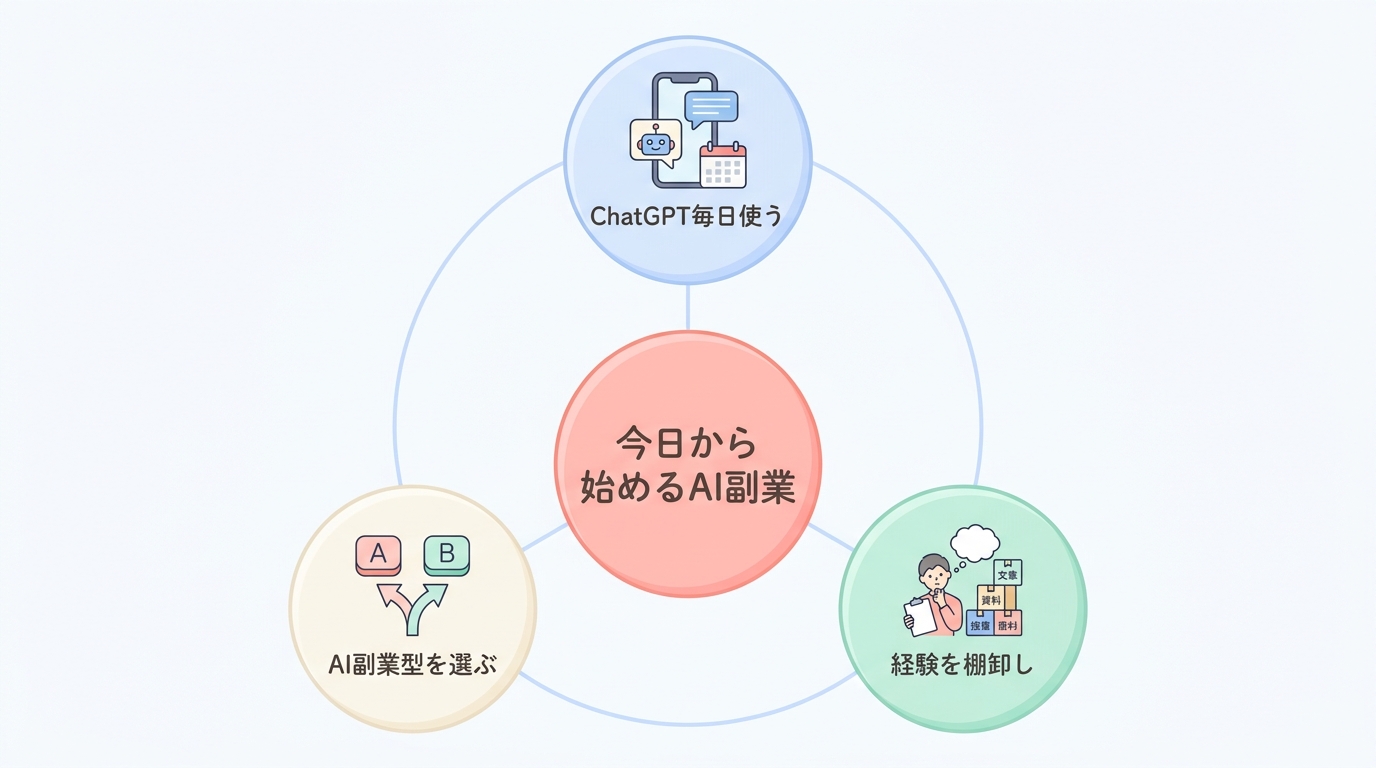 AI副業を始める次の一歩【今日からできること】