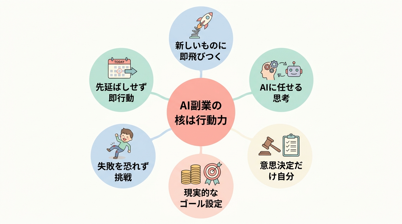 まとめ: AI副業に向いている人は「行動の早さ」で決まる