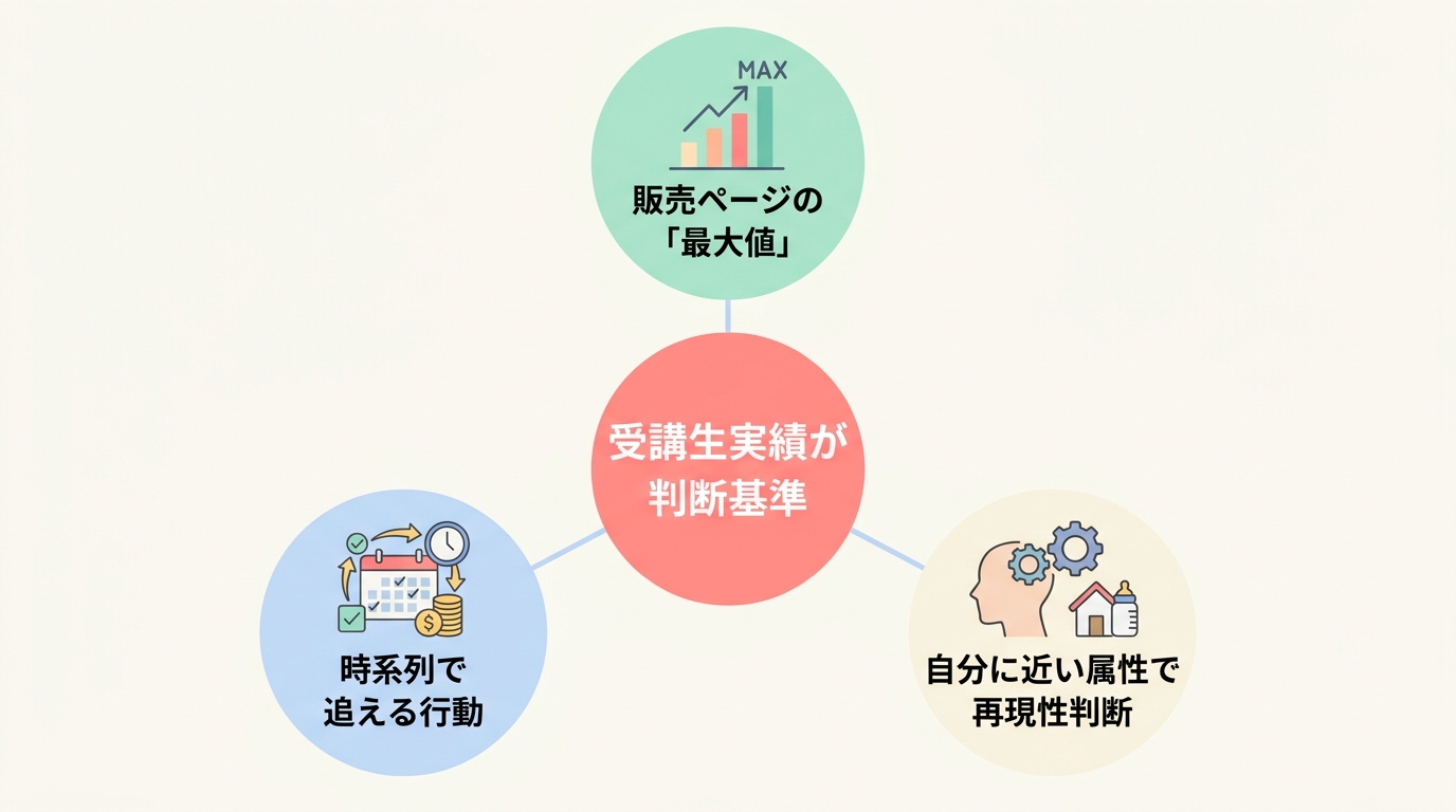 なぜ受講生実績で副業を判断するべきなのか