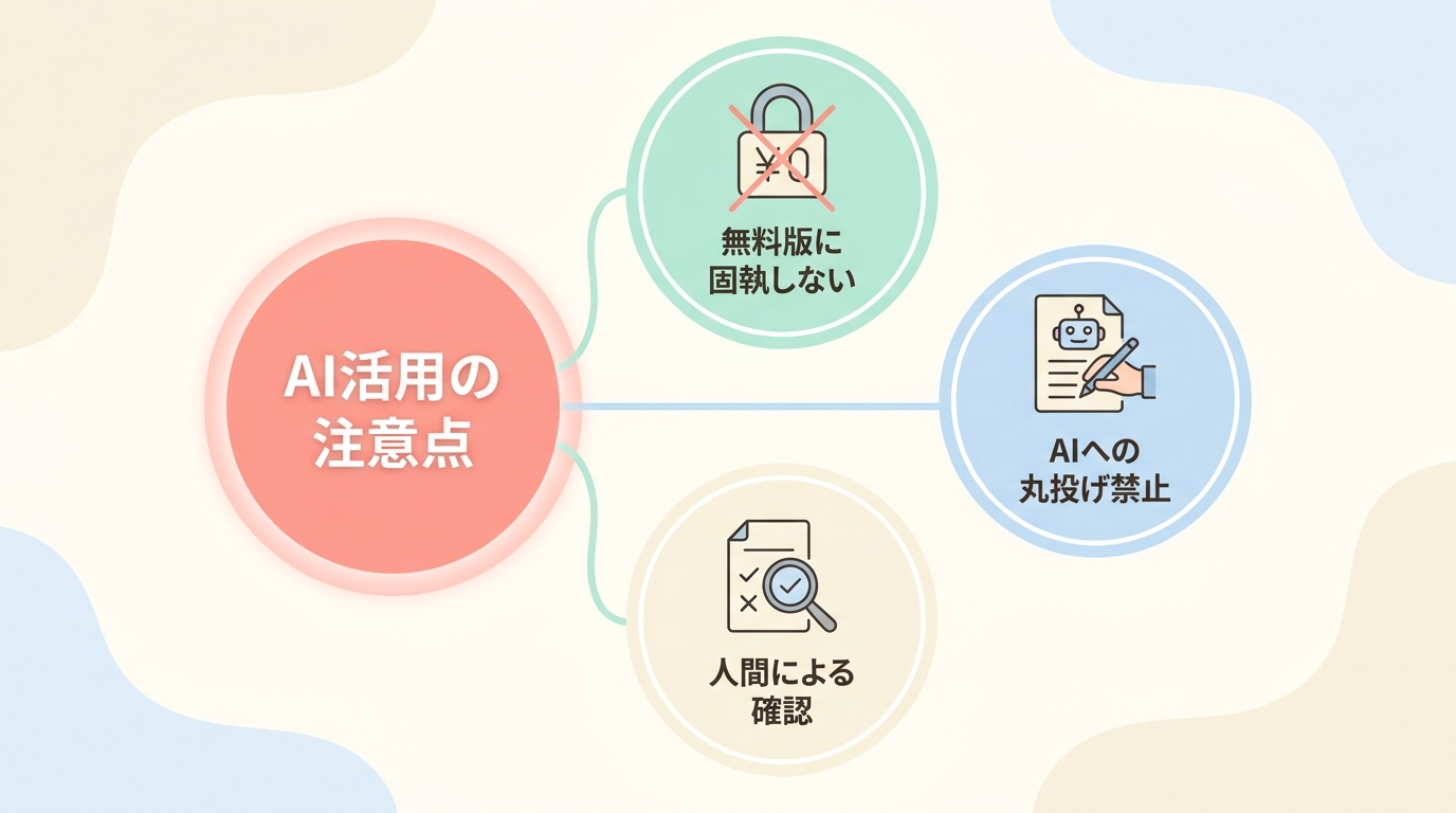 失敗しないための注意点3つ