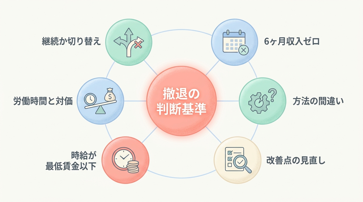 撤退した方がいいラインの見極め方