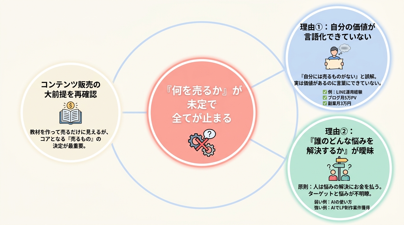 なぜ「何を売るか」で詰まってしまうのか