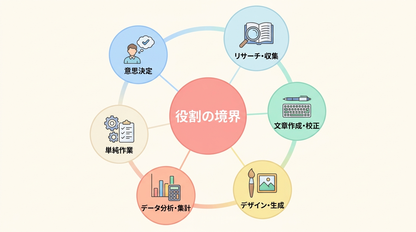 AIに任せていい作業・人間がやるべき作業の境界