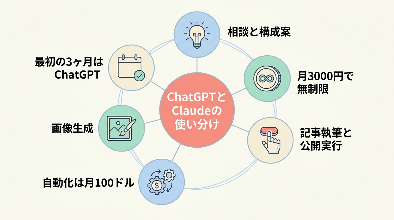 ChatGPT vs Claude｜ブログ記事作成での使い分け